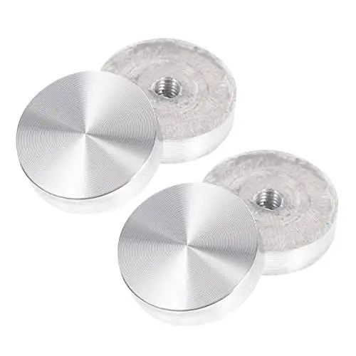 Produktbild: AUTSUPPL 4-teilige Glasplattenhalter Aus Aluminium Für Glastische Runde Adapter Für Tischplatten