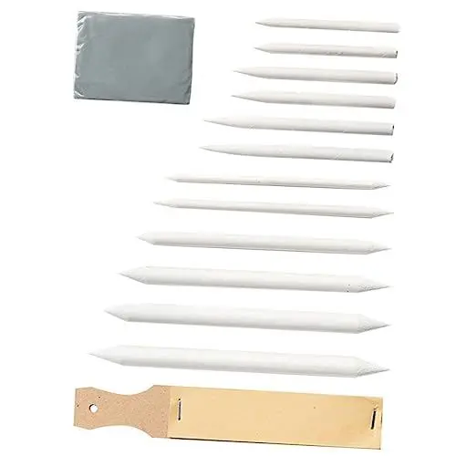 Produktbild: AUTSUPPL Komplettes Skizzierwerkzeug-set 14-teilig Wischstifte Radiergummi Naturpapier Holz Sicher Für Die Kunst