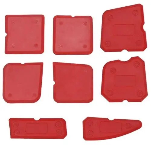 Produktbild: AUTUUCKEE 8 Stück professionelles Silikon-Fugenglätter-Set, Fugenglätter, Silikon-Rakel, Rakel zum Glätten von Silikon- und Acrylfugen, Werkzeug für perfekte Fugen
