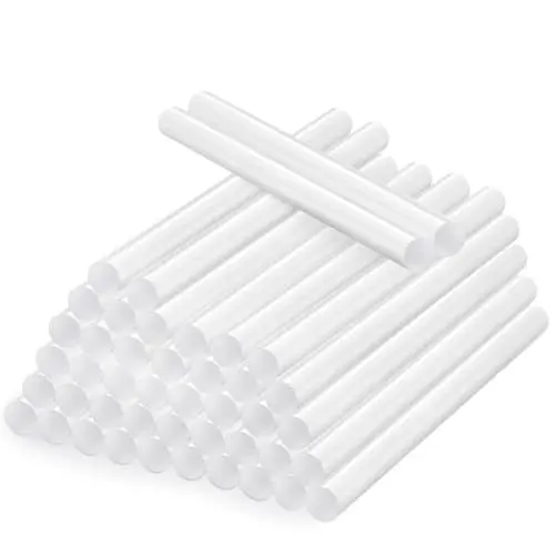 Produktbild: AUXHCYL 200 Stück Heißklebesticks 7mm x 100 mm,Heißklebestifte,Transparente Heißklebepistole Sticks,Heißkleber für Heimwerken Reparieren zum Kleben von Holz, Kunststoff, Keramik