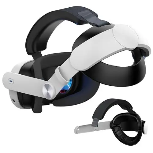 Produktbild: Auyuiiy aktualisierter Elite Strap Kompatibel mit Quest 3S/Quest 3 Zubehör Head Strap für verbesserten Halt und Komfort