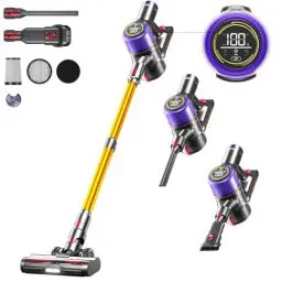 Produktbild: Avalsor 550W/45000Pa Akku Staubsauger, Staubsauger Kabellos mit bis zu 60 Mins Laufzeit, Staubsauger mit Touchscreen und Anti-Tangle, 1.5L 9-in-1 Staubbehälter, für Hartböden, Teppiche und Tierhaare
