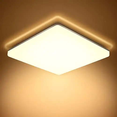 Produktbild: AVANLO LED Deckenleuchte 20W, 3000k Deckenlampe LED Panel, Küchenlampe 2000LM, Wohnzimmerlampe Badezimmer Lampe, Deckenleuchte Keine einstellbare Farbtemperatur
