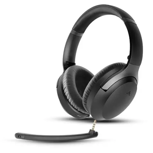 Produktbild: Avantalk Aria 3 - Bluetooth 5.3 LE Audio Headset mit abnehmbarem Noise-Cancelling-Mikrofon für klare Anrufe und Musik, 55 Std. Kabellos Headset mit Sidetone für PC und Hanys