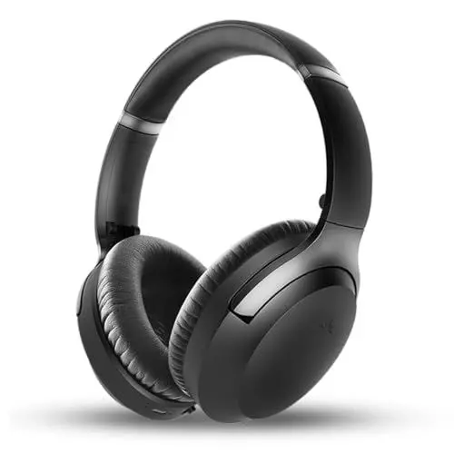 Produktbild: Avantree Aria 3 - Bluetooth 5.3 Active Noise Cancelling Kopfhörer Over-Ear mit Kabellos hoher Audioqualität, Weiche, extra-große Ohrpolster Passform, Duale Konnektivität und 55 Stunden Wiedergabezeit