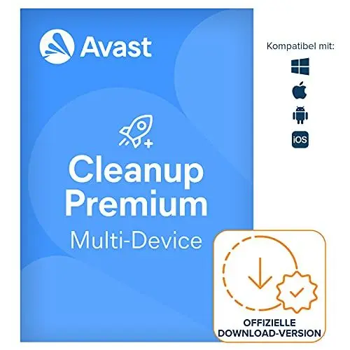 Produktbild: Avast Cleanup Premium 2025 | 10 Geräte | 1 Jahr | Aktivierungscode per Email