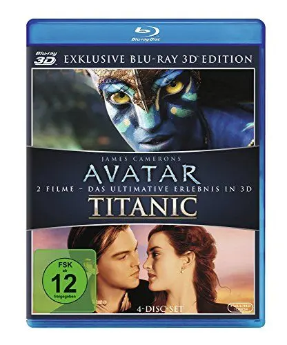 Produktbild: Avatar 3D und Titanic 3D (3D Blu-ray)