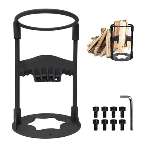 Produktbild: AVCXEC Holzspalter Manuell, Gusseisen Brennholzspalter, Tragbarer 19cm Manueller Holzspalter, Schwarz Anzündholz Spalter, Anzündholzspalter für Heim und Outdoor Camping