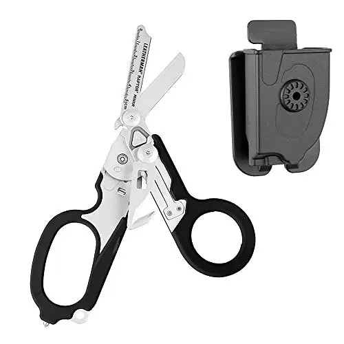 Produktbild: AVCXEC Raptor Response Notfallschere, Rettungsschere, Rettungsdienst Schere Raptor mit Holster, Gurtschneider, Glasbrecher, Multifunktionsschere Rettungsdienst Notfallschere für Rettungskräfte