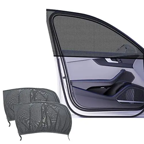 Produktbild: AVCXEC Sonnenschutz Auto Baby, 2 stück Sonnenschutz Auto Seitenscheibe mit uv Schutz, Seitenfenster Auto Schatten Sonnenblende Netz Seitenscheibe Sonnenschutz Sonnenschutz Autofenster Hochelastisches