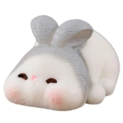 Produktbild: Avejjbaey Niedliche Osterhasen-Figur, Miniaturen, entzückender Look, geeignet für Zuhause, Büro, Display, Gartenzubehör, Kaninchenfigur