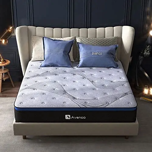 Produktbild: Avenco Matratze 180×200,Härtegrad H3,3 Zonen Taschenfederkernmatratze,Gel Aufblasbarer Schaumstoff Matratzen,Höhe 24 cm,Öko Tex Zertifiziert 180×200×24 cm