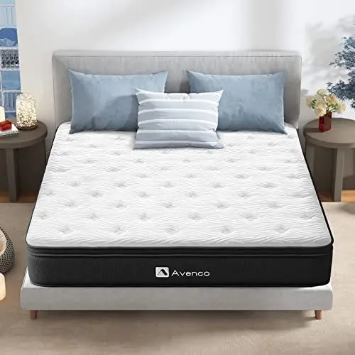 Produktbild: Avenco Matratze 180 ×200, Gel Gedächtnisschaum Federkern Hybridmatratze, Atmungsaktive Bettmatratze mit CertiPUR-US-zertifiziertem Schaumstoff, Matratzen mit unabhängigem Federdesign 180 ×200×20