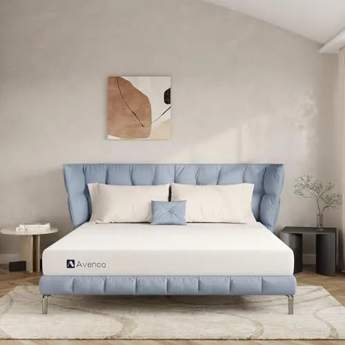 Produktbild: Avenco Matratze 180x200,7 Zonen Kaltschaummatratze，Bezug Waschbar Komfortschaummatratze, Atmungsaktiv Schaumstoff Rollmatratze, Öko-Tex Zertifiziert，Höhe 16 cm