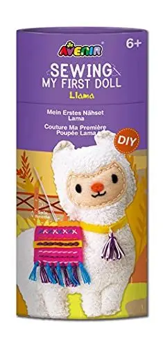 Produktbild: Avenir 6301623 DIY Nähset, Sewing Lama, Bastelset für Kinder, Kreativ-Set, ab 6 Jahren
