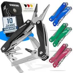 Produktbild: AVENTURIS® Multitool. Tolles Multifunktionswerkzeug als Fahrrad zubehör oder Outdoor Ausrüstung, ein Multitool Werkzeug als Herren Geschenke