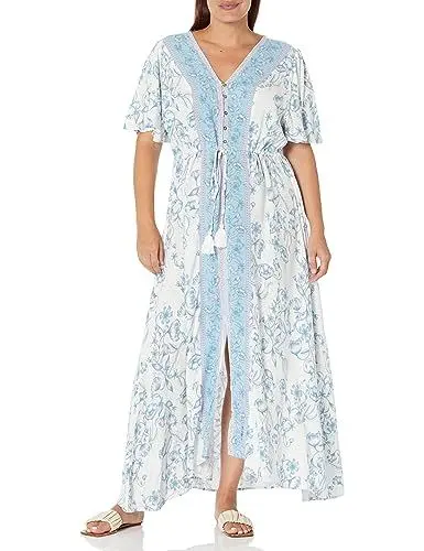 Produktbild: Avenue Damen Übergröße Maxi Kinsley, Elfenbeinfarbener Rand, 50 Mehr