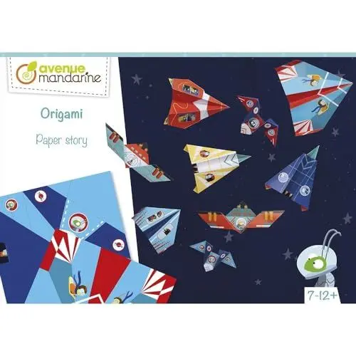 Produktbild: Avenue Mandarine KC126C - Kreativbox Origami, ideal ab 7 Jahren, Flugzeuge und Raketen, 1 Box