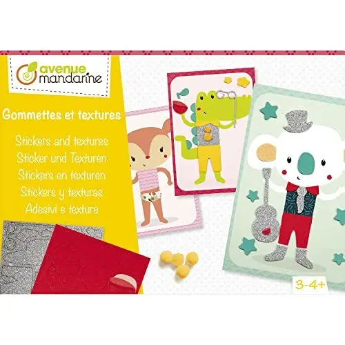 Produktbild: Avenue Mandarine KC143C - Kreativset, ideal für Kinder ab 3 Jahren, Sticker und Texturen, 1 Set