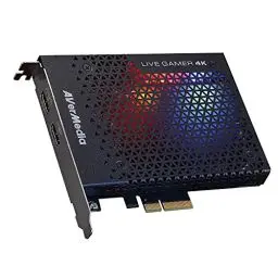 Produktbild: AVerMedia Live Gamer 4K – GC573 – Zum Aufnehmen von 4Kp60 HDR Inhalten – Ultra Low Latency – PCIe x4 Gen 2 – Für PS4 Pro, PS5 und Xbox, Schwarz