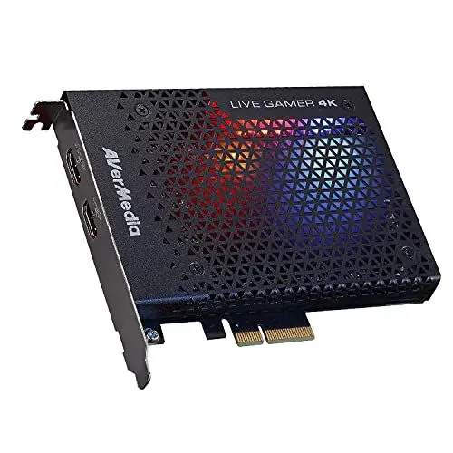 Produktbild: AVerMedia Live Gamer 4K – GC573 – Zum Aufnehmen von 4Kp60 HDR Inhalten – Ultra Low Latency – PCIe x4 Gen 2 – Für PS4 Pro, PS5 und Xbox, Schwarz