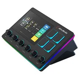 Produktbild: AVerMedia Live Streamer AX310 - 6-Spuren Audio Mixer mit IPS-Touchscreen zur Interaktion sowie Aktionen für OBS, Streamlabs Spotify, VTube