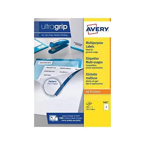 Produktbild: Avery 3483 Universal-Etikette (A4)