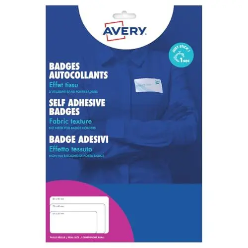 Produktbild: Avery L4784-20 Selbstklebende Namensschilder