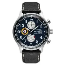 Produktbild: AVI-8 Pilot Hawker Hurricane Herren-Armbanduhr Japanisch Quarz AV-4011-0F, Wimpel Blau