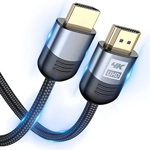 Produktbild: AviBrex 6M HDMI Kabel, 4K @ 60Hz, 18Gbps, Nylon Geflecht, vergoldete Anschl├╝sse, kompatibel mit PS3/PS4/Xbox/TV/Projektor/Laptop