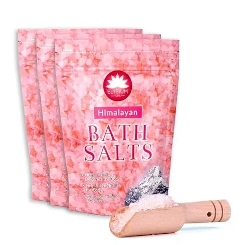 Produktbild: Avilia Badesalz aus Himalaya: Rosa Spa mit antiseptischen Eigenschaften, 2 Packungen à 1 kg – entspannendes und reinigendes Bad