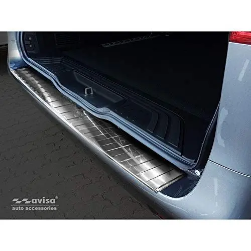 Produktbild: Avisa Edelstahl Heckstoßstangenschutz kompatibel mit Mercedes Vito & V-Klasse 2014-2019 & Facelift 2019- 'Ribs' (Lange Version), Silber