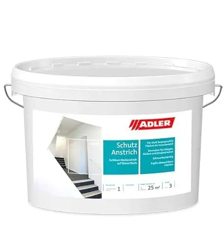 Produktbild: ADLER Aviva Schutzanstrich für stark besanspruchte Innenwände - 1 Liter glänzend Farblos - scheuerbeständig, abwaschbar