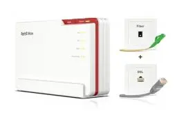 Produktbild: FRITZ!Box 5690 Pro (Wi-Fi 7 Premium DSL- und Glasfaser-Router mit Triband (2,4 GHz, 5 GHz, 6 GHz) bis zu 18,5 GBit/s, für Glasfaser & DSL-Anschlüsse, WLAN Mesh, DECT-Basis, deutschsprachige Version)