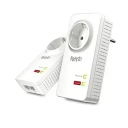 Produktbild: FRITZ!Powerline 1220 Set (1,200 MBit/s, 2x Gigabit-LAN je Adapter, ideal für NAS-Anwendungen und HD-Streaming, deutschsprachige Version)