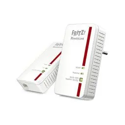 Produktbild: AVM FRITZ!Powerline 1240E/1000E WLAN Set (1,200 MBit/s, WLAN-Access Point, ideal für Media-Streaming oder NAS-Anbindungen, deutschsprachige Version, weiß)
