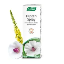Produktbild: A.Vogel Husten Spray 30 ml, 100 % natürlich effektiv gegen Reizhusten, mit Königskerzen-Extrakt, Eibischwurzel-Extrakt und Bienenhonig