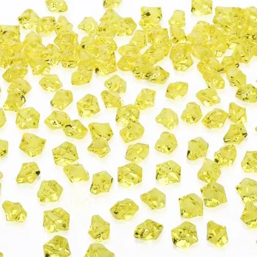Produktbild: AWARDSEN 500 Stück Gold Acryl Deko Diamanten, Edelsteine für Hochzeit, Kunsthandwerke Deko, Glitzersteine, dekosteine, Party, Vasenfülle, Muggelsteine Bunt