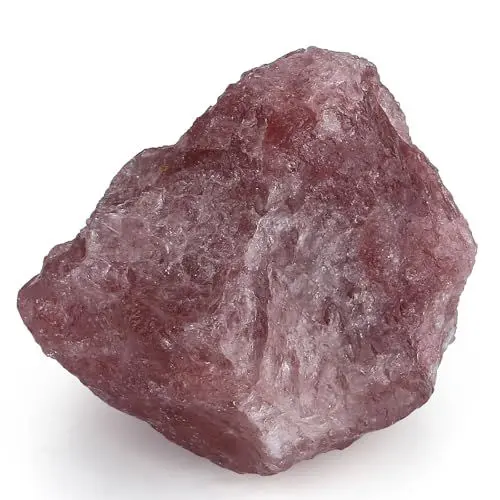 Produktbild: AWARDSEN Erdbeer Kristalle Kristalle Heilsteine, 5 cm Wassersteine Rauher Steine Natursteine für Meditation, Hexerei Zeremonie, Natürliche Erkennung und Esoterik Geschenke 1PCS