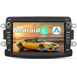 Produktbild: AWESAFE Android 13 Autoradio 2G+32G mit 7 Zoll Touchscreen für Renault Dacia, Duster/Sandero/Logan/Captur/Lodgy/Dokker/Symbol mit Navigation Lenkradsteuerung WiFi Carplay
