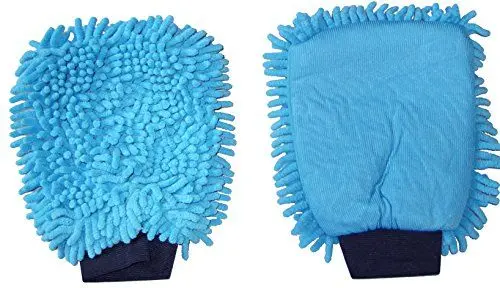 Produktbild: awiwa Mikrofaser Autowaschhandschuh & Autoschwamm lackschonend (Blau)