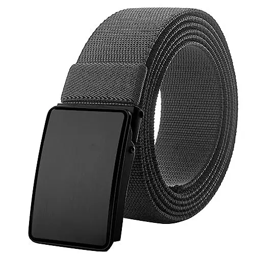 Produktbild: Awlyfm Gürtel Männer Stoffgürtel Arbeitsgürtel Elastischer Herrengürtel Grau 140cm