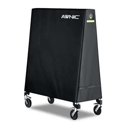 Produktbild: Awnic Tischtennisplatte Abdeckung 420D Outdoor Pingpong Schutzhülle Tischtennis Abdeckhaube Reißfest Wasserdicht Winddicht UV-Beständiges 165X (25/70) X170cm