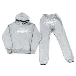 Produktbild: Awoyep Anzug Herren Y2K Jogginganzug 2 Teilig Herbst Leichte Corteiz Trainingsanzug Sportanzug Tracksuit Unisex Jogging Anzug Set mit Hoodie Und Hose (Color : Gray, Size : XS)
