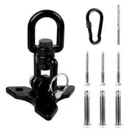 Produktbild: Awroutdoor Deckenhaken Hängesessel, Edelstahl Schwerlast Deckenhalterung Schaukelhaken 360°Schaukel bis 450KG Kapazität Deckenhaken Hängesessel