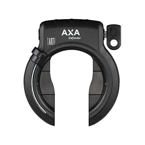 Produktbild: AXA Defender Rahmenschloss, 63 mm breite Öffnung, Schlüssel nicht abziehbar, Sicherheitslevel 12, Einsteckkette Kompatibel, Geeignet für E-Bikes