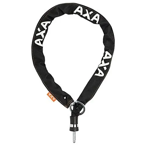 Produktbild: AXA RLC Plus 140 Einsteckkette, 140 cm Länge, 5,5 mm gehärtete Stahlkettenglieder, Kettenschloss für Rahmenschlösser AXA Defender, Victory oder Solid Plus, Schwarz