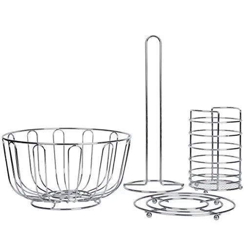Produktbild: axentia 4-teiliges Küchen-Set, Silber, ca. 13 x 24 x 32 cm