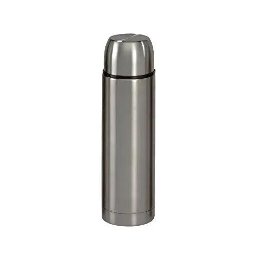 Produktbild: axentia Edelstahl-Isolierbehälter Isolierflasche für Warm-und Kaltgetränke, silber, ca. 750 ml