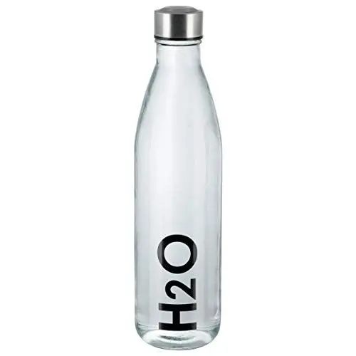 Produktbild: axentia Unisex – Erwachsene Wasserflasche Trinkflasche aus Glas, transparent, 650 ml